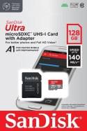 Karta Ultra microSDXC 128GB 140MB/s A1 + Adapter SD