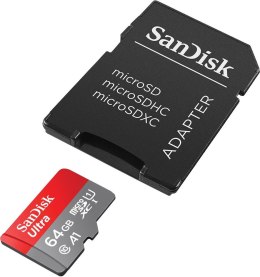 Karta Ultra microSDXC 64GB 140MB/s A1 + Adapter SD