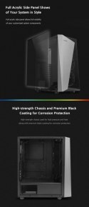 Obudowa S4 Plus ATX Mid Tower PC Case RGB Fan