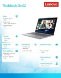 Laptop ThinkBook 13x G2 21AT001SPB W11Pro i5-1235U/16GB/512GB/INT/13.3 WQXGA/Storm Grey/1YR Premier Support + 3YRS OS