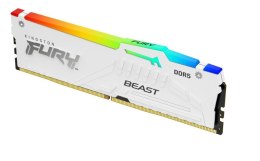 Pamięć DDR5 Fury Beast RGB 16GB(1*16GB)/5200 CL40 Biała
