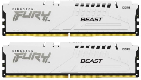 Pamięć DDR5 Fury Beast White 64GB(2*32GB)/6000 CL40