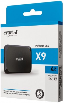 Dysk SSD X9 4TB USB-C 3.2 Gen2